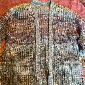 Free People Multicolored Knit Sweater